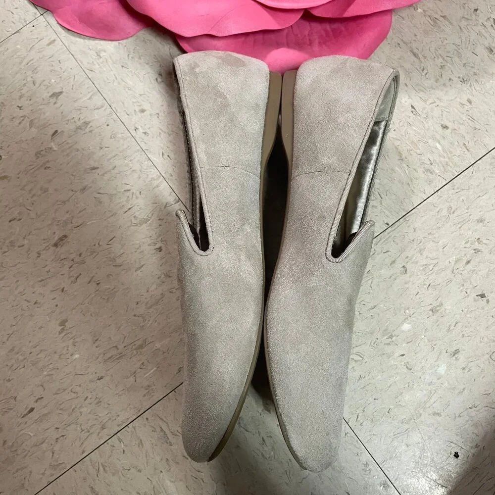 BIRDIES The Starling Loafer Taupe Tan Suede Flat Slip On‎ Shoes